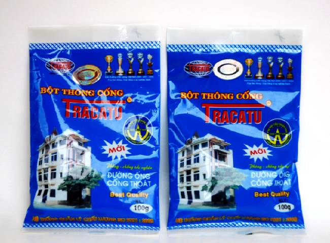 Xử lý bồn cầu bị xì hơi bằng bột thông cống Tracatu