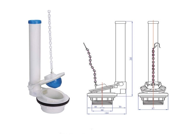 xử l&yacute; phao bồn cầu bị r&ograve; do lỗi ở van xả